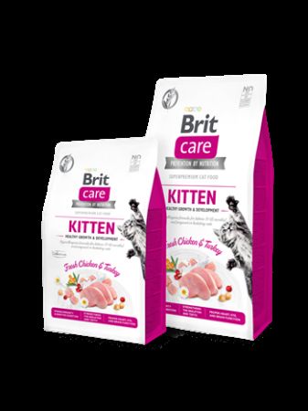 Brit Care Hypoallergenic Tavuklu ve Hindili Tahılsız Yavru Kedi Maması 2 Kg