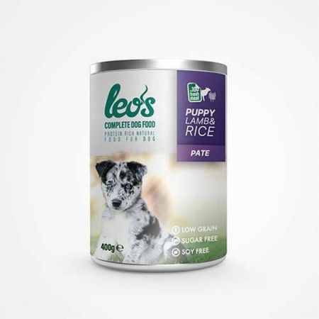 Leos Kuzu Etli ve Pirinçli Pate Yavru Köpek Konservesi 24 Adet 400 Gr