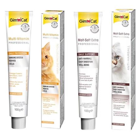 Gimcat Malt Soft Extra 100 gr + Gimcat Multivitamin 100 G Kedi Macunu