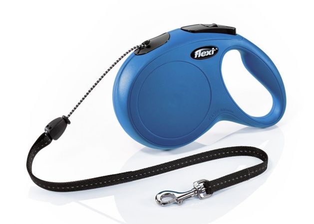 Flexi New Classic İp Otomatik Köpek Gezdirme Tasması Medium Mavi 8 Mt