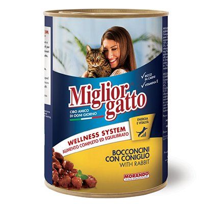 Miglior Tavşanlı Yetişkin Kedi Konservesi 405 Gr