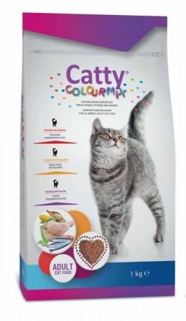 Catty Color Mix Renkli Yetişkin Kedi Maması 1 Kg