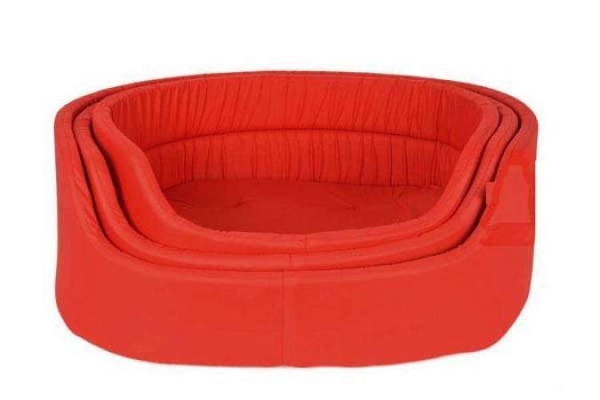 Petpretty Vp-1571 Kumaş Yatak Üçlü Set Kırmızı