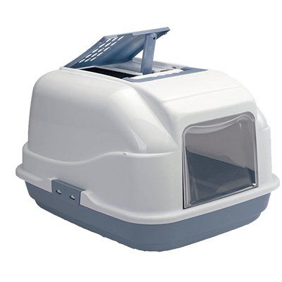 İmac Easy Cat Kapalı Filtreli Kedi Tuvaleti Buz Mavisi 40x50x40 Cm