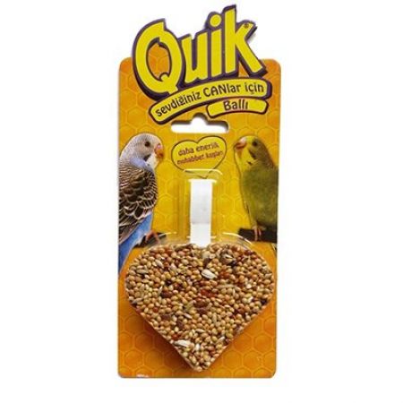Quik Ballı Kalp Muhabbet Kuşu Krakeri