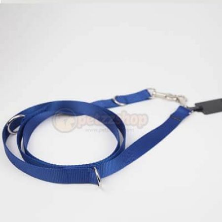 Pet Style Çift Klpsli Çok Amaçlı Köpek Gezdirme Tasması 2,5x200 Cm Mavi