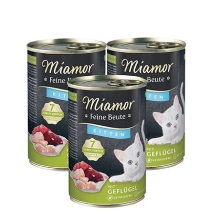 Miamor Kitten Vital Drink Tavuklu Çorba Yavru Kedi Konservesi  135 ml  (3 adet)