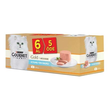 Purina Gourmet Gold Kıyılmış Ton Balıklı Kedi Konservesi 85 gr (6 Al 5 Öde)