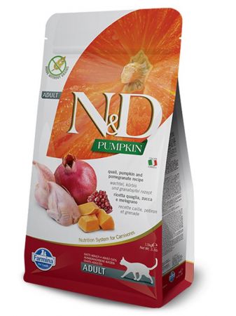 N&D Balkabaklı Bıldırcın ve Narlı Yetişkin Kedi Maması 5 Kg