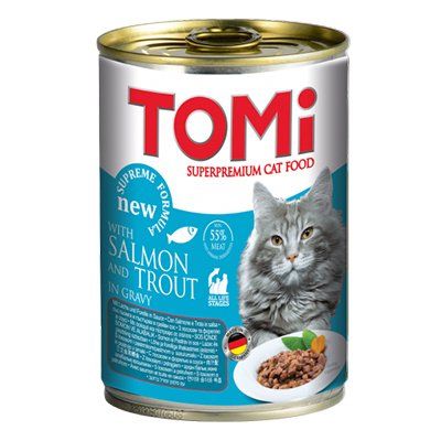 Tomi Somon ve Alabalıklı Kedi Konservesi 400 Gr