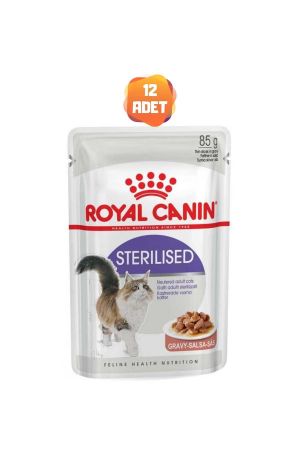 Royal Canin Sterilised Gravy Kısır Kedi Yaş Maması 85 Gr x 12 Adet