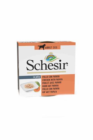 Schesir Tavuk Filetolu ve Papayalı Köpek Konserve Maması 150 Gr