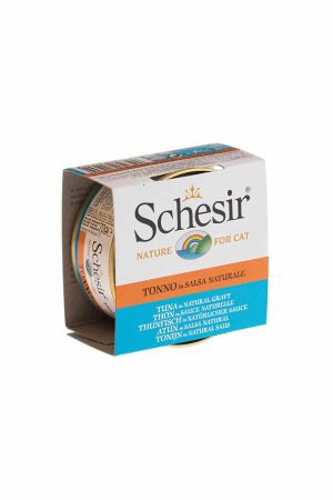 Schesir Et Suyu İçerisinde Ton Balıklı Kedi Konserve Maması 70 Gr