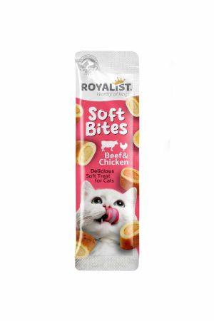 Royalist Soft Bites Biftekli ve Tavuklu Kedi Ödül Maması 10 Gr