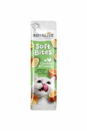 Royalist Soft Bites Tavuklu ve Peynirli Kedi Ödül Maması 10 Gr