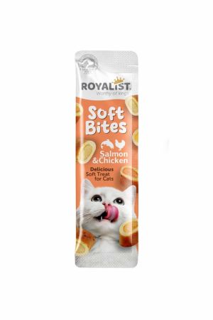 Royalist Soft Bites Somonlu ve Tavuklu Kedi Ödül Maması 10 Gr