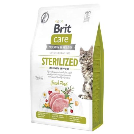 Brit Care Immunity Support Domuz Etli Tahılsız Kısırlaştırılmış Kedi Maması 2 kg