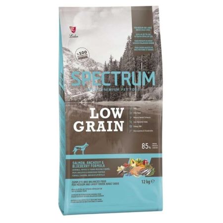 Spectrum Düşük Tahıllı Somonlu Hamsili Yaban Mersinli Orta ve Büyük Irk Yetişkin Köpek Maması 12 kg