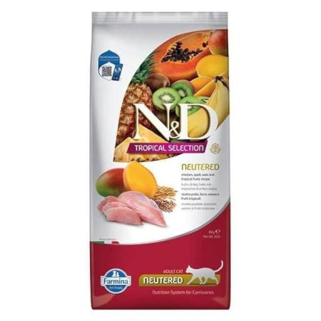 N&D Tropical Selection Tavuklu ve Tropikal Meyveli Kısırlaştırılmış Kedi Maması 10 kg
