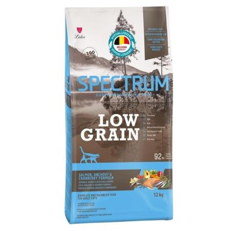 Spectrum Low Grain Somonlu Hamsili Kızılcıklı Kısırlaştırılmış Kedi Maması 12 kg