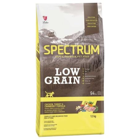 Spectrum Tavuklu Hindili ve Kızılcıklı Yavru Kedi Maması 12 kg