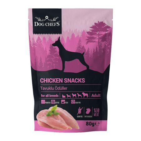 Dog Chefs Chicken Snacks Tavuk Etli Köpek Ödülü 80 gr