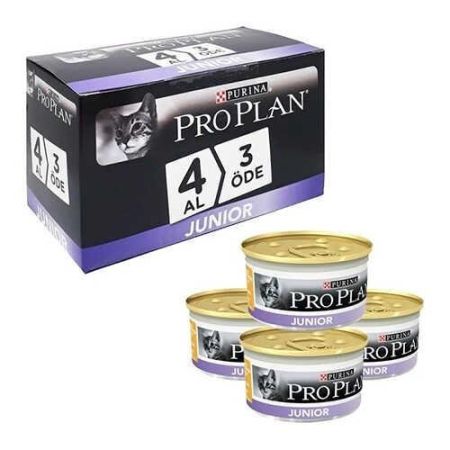 Pro Plan Tavuklu Junior Yavru Kedi Konserve Maması 4 Al 3 Öde