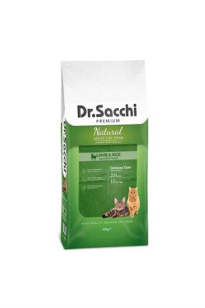 Dr.Sacchi Premium Natural Lamb&Rice Yetişkin Kedi Maması 15 kg