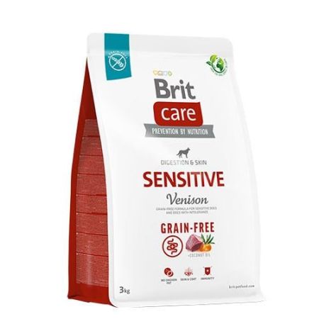 Brit Care Sensitive Digestion Skin Geyikli Tahılsız Yetişkin Köpek Maması 3 Kg