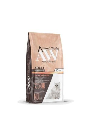 Animal World Somonlu Kısırlaştırılmış Kedi Maması 15 kg