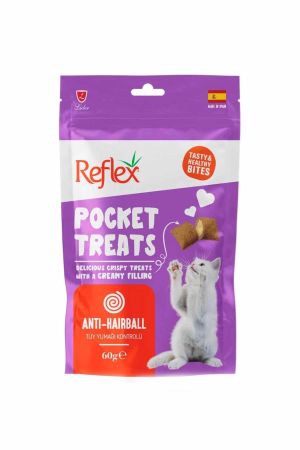 Reflex Pocket Treats Anti-Hairball Tüy Yumağı Önleyici Kedi Ödül Maması 60 Gr
