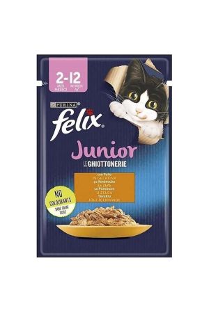 Felix Junior Tavuklu Kedi Konserve Maması 85 Gr