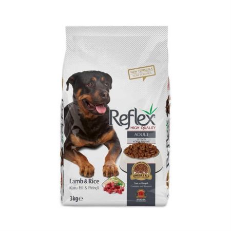 Reflex Kuzulu ve Pirinçli Yetişkin Köpek Maması 3 kg