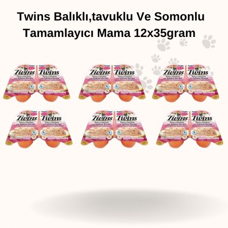 Twins Balıklı,tavuklu Ve Somonlu Tamamlayıcı Mama 12x35gram