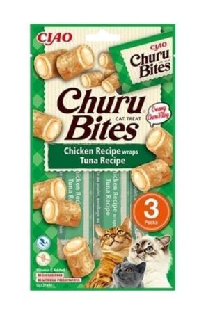 Inaba Churu Bites Tavuk Sargılı Ve Ton Balıklı Kedi Ödül Maması 3x10 Gr.