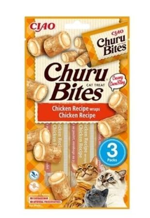 Inaba Churu Bites Tavuk Sargılı Kedi Ödül Maması 3x10 Gr.