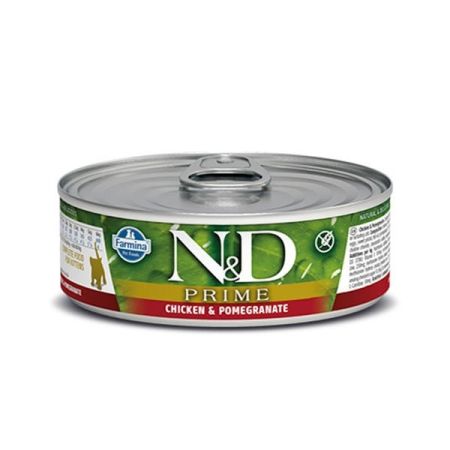 N&D Prime Tavuk ve Narlı Konserve Kedi Maması 70 Gr