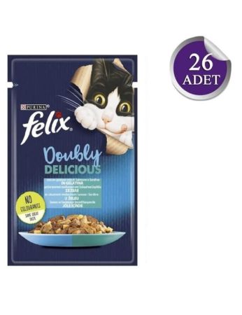 Felix Çifte Lezzet Somon Ve Sardalyalı 85 gr 26 Adet