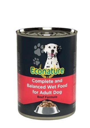 Econature Sığır Etli Yetişkin Köpek Konservesi 400 Gr