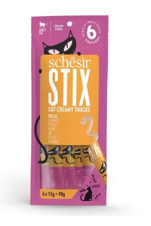 Schesir Cat Stix Tavuklu Krema Kedi Ödülü 6x15gr