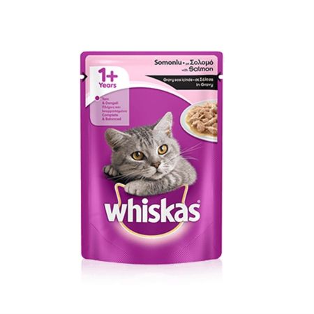 Whiskas Pouch Somon Balıklı Yaş Kedi Maması 85gr