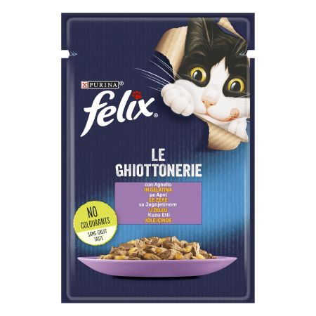 Felix Kuzu Etli Yaş Kedi Maması 85 Gr