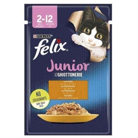 Felix Pouch Junior Tavuk Etli Yavru Yaş Kedi Maması 85 Gr