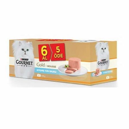 Gourmet Gold Kıyılmış Ton Balıklı Yaş Kedi Maması 85Gr 6AL 5Öde