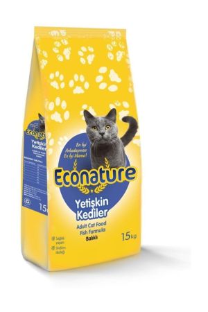 Econature Balıklı Yetişkin Kedi Maması 15 Kg