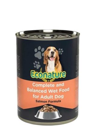 Econature Somonlu Yetişkin Köpek Konservesi 400 Gr