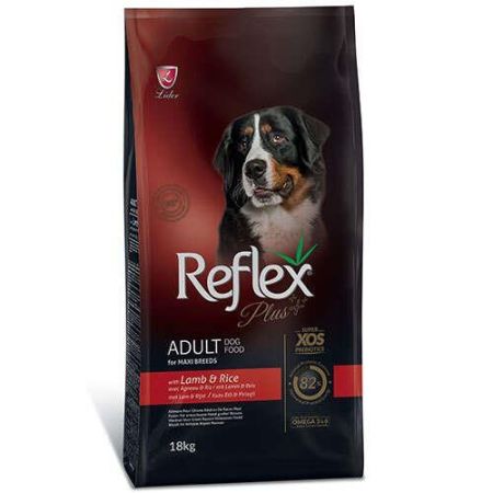 Reflex Plus Kuzu Etli Maxi Büyük Irk Köpek Maması 18 Kg