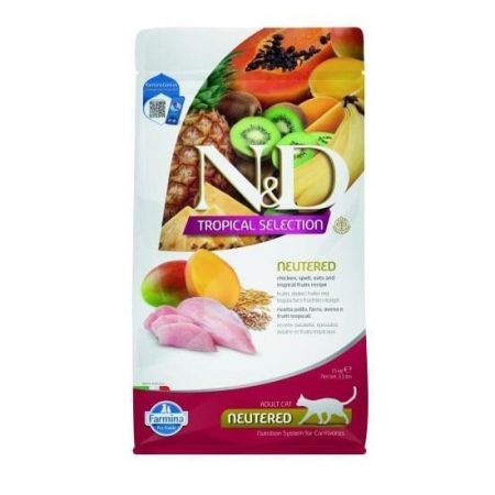 ND Tropical Selection Sterilised Tavuklu Kısırlaştırılmış Kedi Maması 1,5 Kg