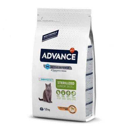 Advance Sterilised Junior Tavuklu Kısırlaştırılmış Kedi Maması 1,5 Kg