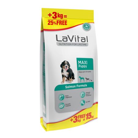 LaVital Somonlu Büyük Irk Yavru Köpek Maması 15 kg